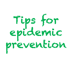 Useful words for epidemic prevention