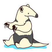 Sticker of anteater.