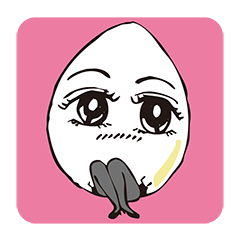 "Miss. TAMAKO" of an eggshell
