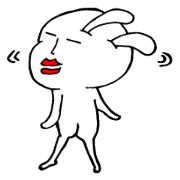 White rabbit guy