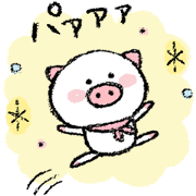 White pig daily sticker