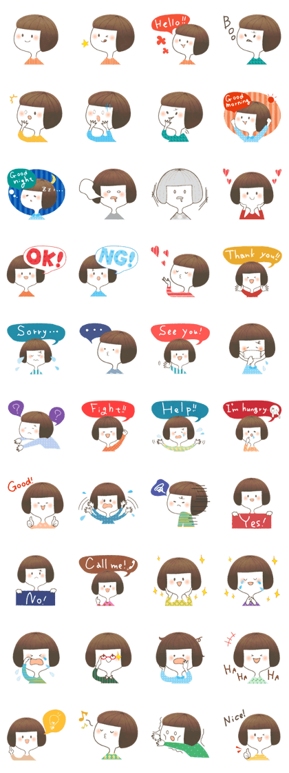 Cute bob girl