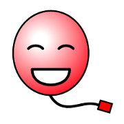 Balloon face mark Sticker