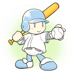 Super baseball hero -'Mr. Round Head'-