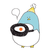 Penguin and polar bear rustic stickers