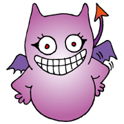 mini Devil Sticker