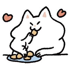 white cat daily 3ya