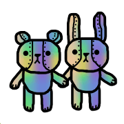 rabbit and bear toy