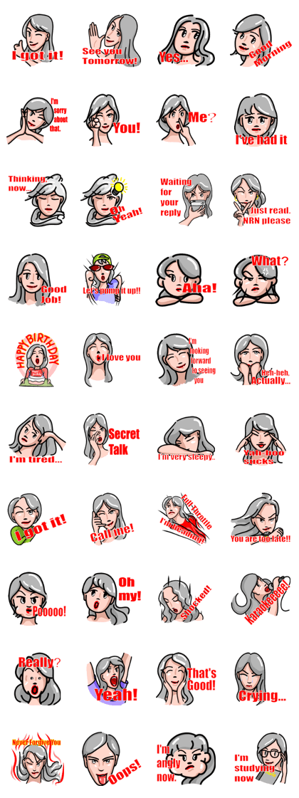 Stickers for her