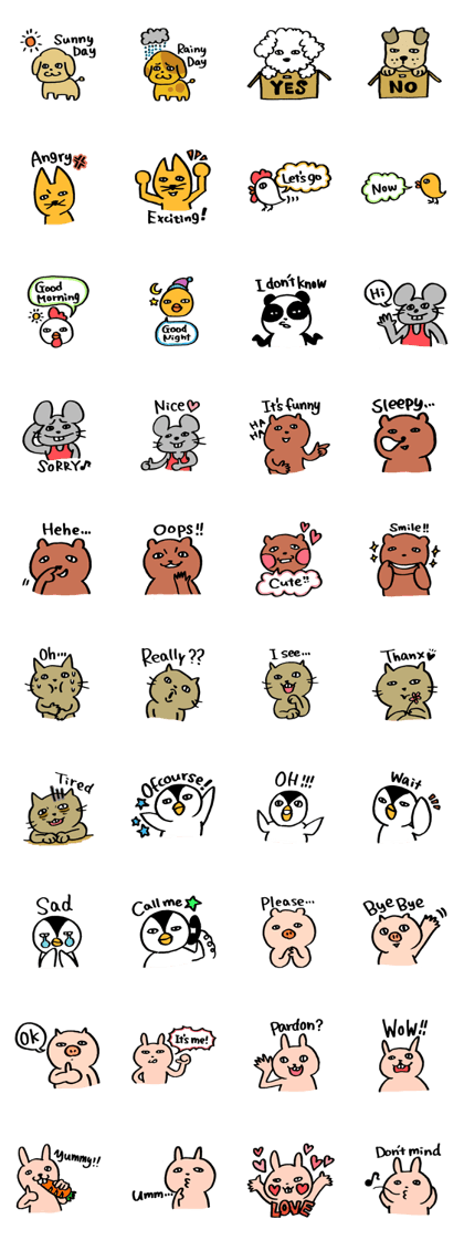Chatting animals
