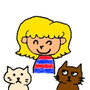cat and person
