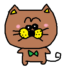 Sticker of cat MIMI