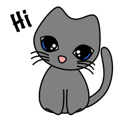 Gris the cat - English
