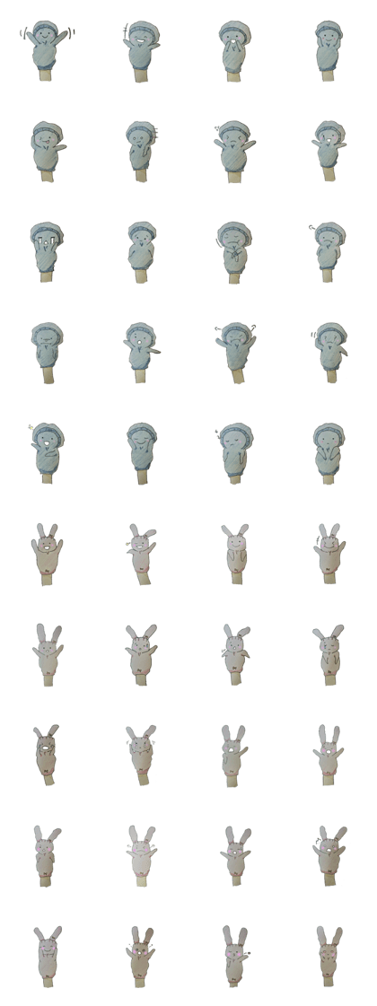 Gloves of dolls