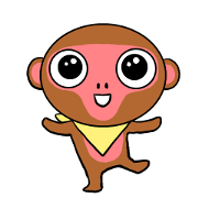 Yellow scarf monkey