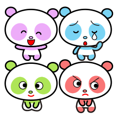 Four feelings of the panda.