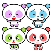 Four feelings of the panda.