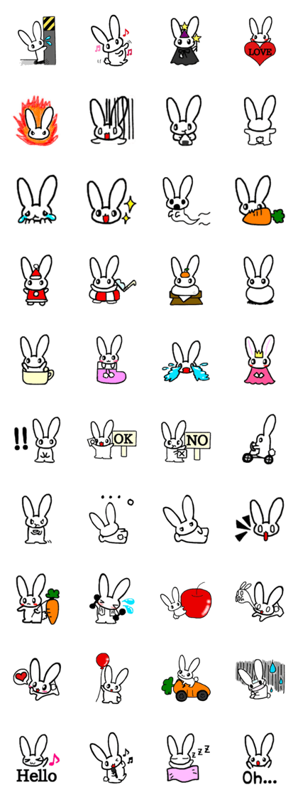 A healthy kid Rabbit Omochi. English Ver