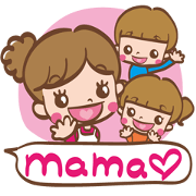 Moms Stickers. Child version-1