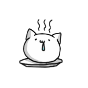The white cat and powder