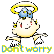 An angel encourages. English version.