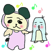 Eyebrows panda penguin
