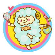fluffy sheep and cat