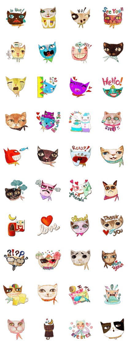 Cute Clown Cats