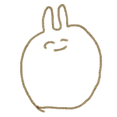 Funny rabbit sticker