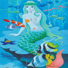 Large character mermaid