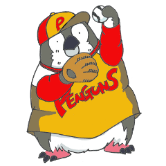 なでがたペンギン ソフトボールバージョン Line スタンプ Line Store