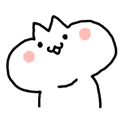 你好，白色的小貓