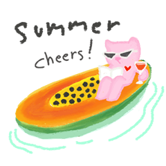 Hot summer : Pinkcat and Fatdog