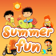 Funny summer happy