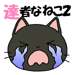 Sticker of an expressive cat2
