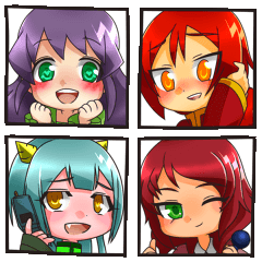 妹と弟たちのスタンプ。