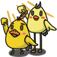 Chubby Quill Chicken and his friend