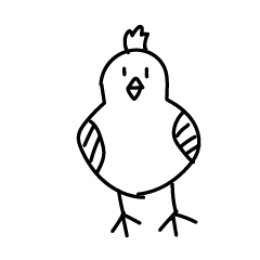 Hand drawn chicken