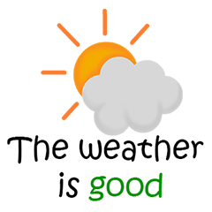 Today's weather:English language