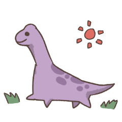 kawaii dinosaur stamp2
