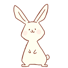 colorful rabbit stickers
