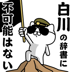 "SHIRAKAWA"name/Military cat