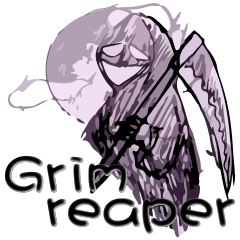 grim reaper sticker