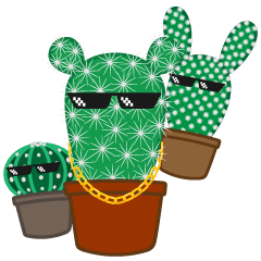 Cactus-pumpkin,bear,rabbit