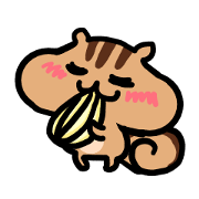 pretty squirrel sticker
