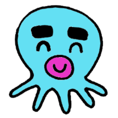 Blue octopus Mr