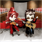 Musician sticker 3D