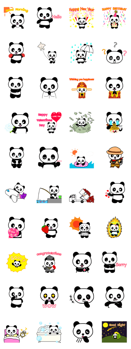 Shui Shui the panda happy day English
