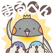 "MARUPEN" Cute Round Penguins - Japanese
