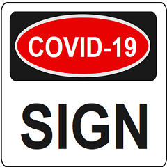 CoronaVirus COVID-19 Danger Sign